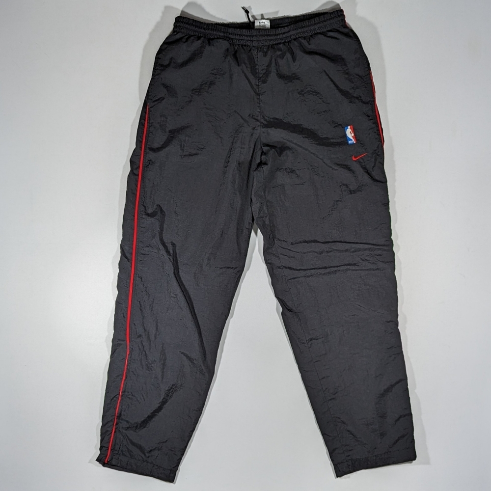 Vintage 90s Nike NBA Chicago Bulls Lined Windbreaker Pants Men's Size Medium